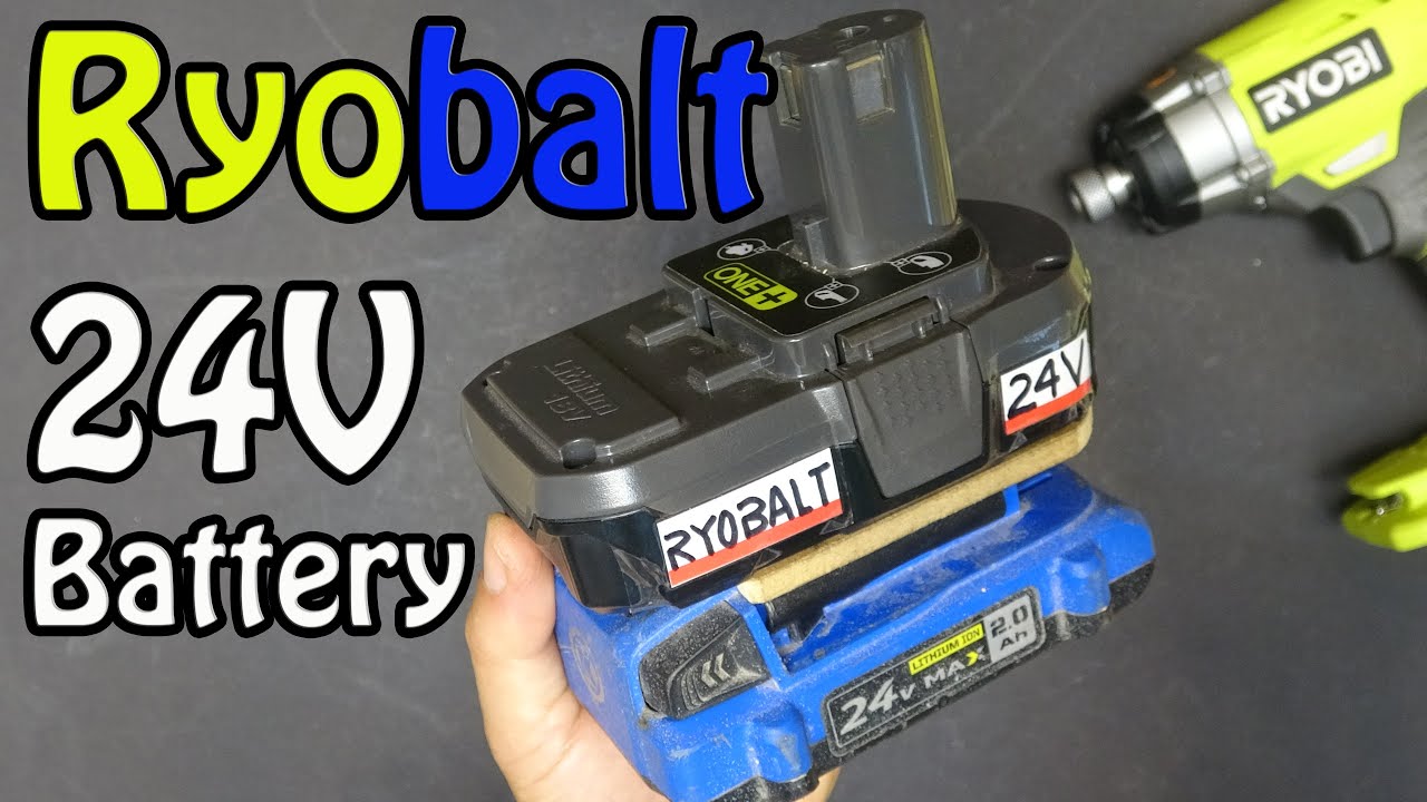 DIY Home made Ryobalt 24V battery: Kobalt 24V battery in Ryobi tools. It's a monster!