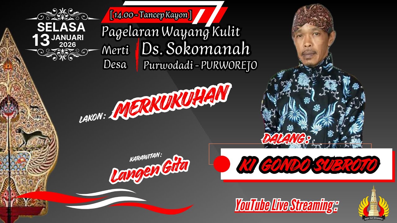 🔴[LIVE] WAYANG SIANG KI GONDO SUBROTO ~ LAKON : MERKUKUHAN ~ PETILASAN MAKAM KYAI NAPSOKO