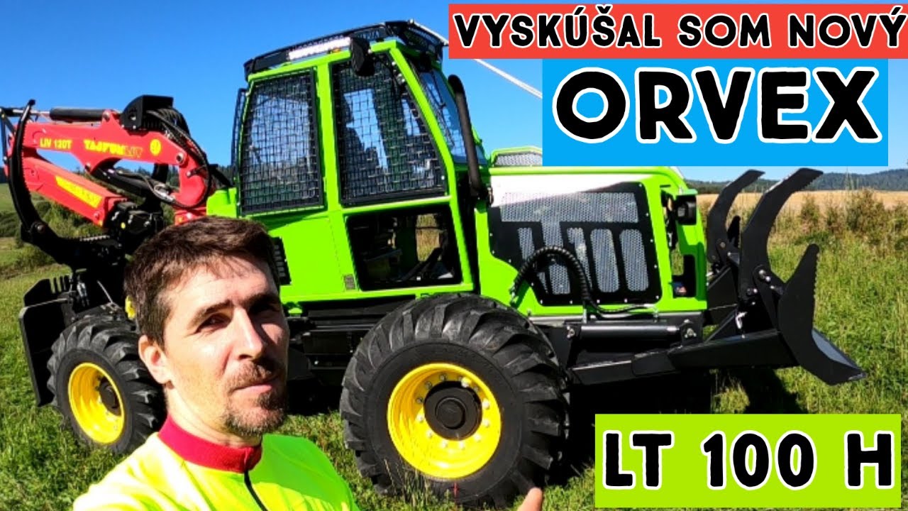 Predstavenie nov&eacute;ho modelu ORVEX LT 100 s hydr. rukou.Na nakr&uacute;canie zapožičan&yacute; firmou ORVEX