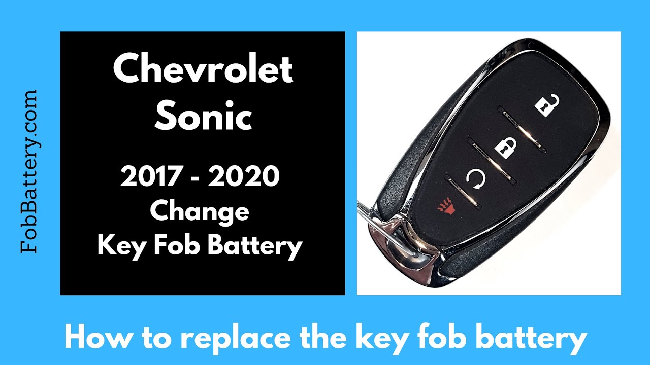 Chevrolet Sonic Key Fob Battery Replacement (2017 - 2020)