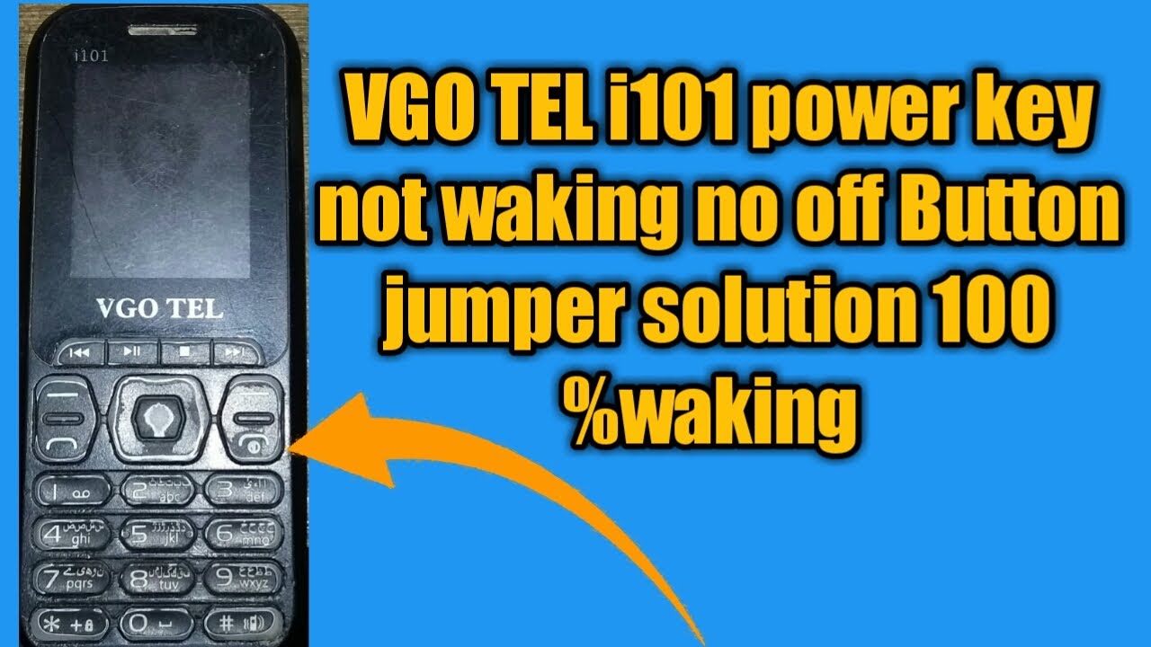 VGO TEL i101 power key not waking no off Button jumper solution 100 %waking