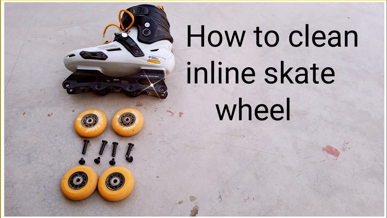 How to clean your inline skate wheel..  (oxelo mf 500)