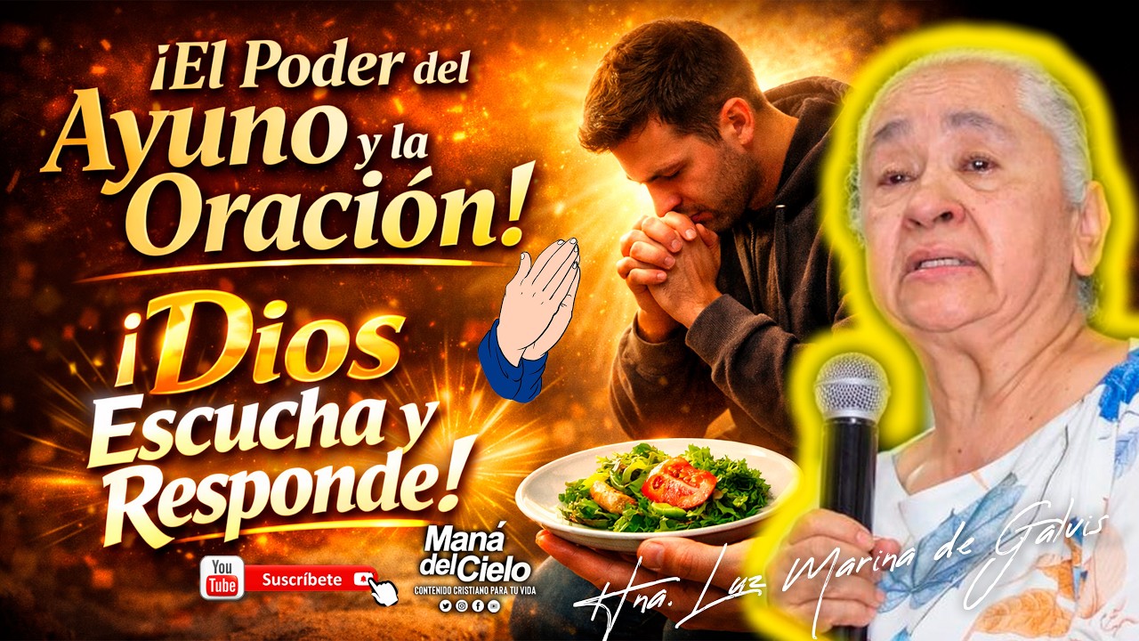 🟣El AYUNO y ORACIÓN😭Que DIOS SI ESCUCHA🙌Predica CRISTIANA/INGLES ESPAÑOL😲Luz Marina de Galvis