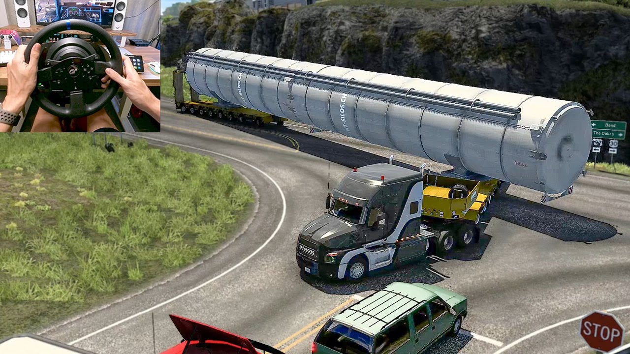 🚨CONVOI EXCEPTIONNEL - 90 TONNES = MISSION IMPOSSIBLE !? (American Truck Simulator)