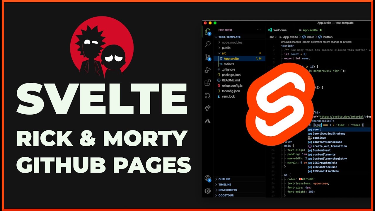 Svelte Rick and morty API (Deploy con Github Pages y Vitejs)