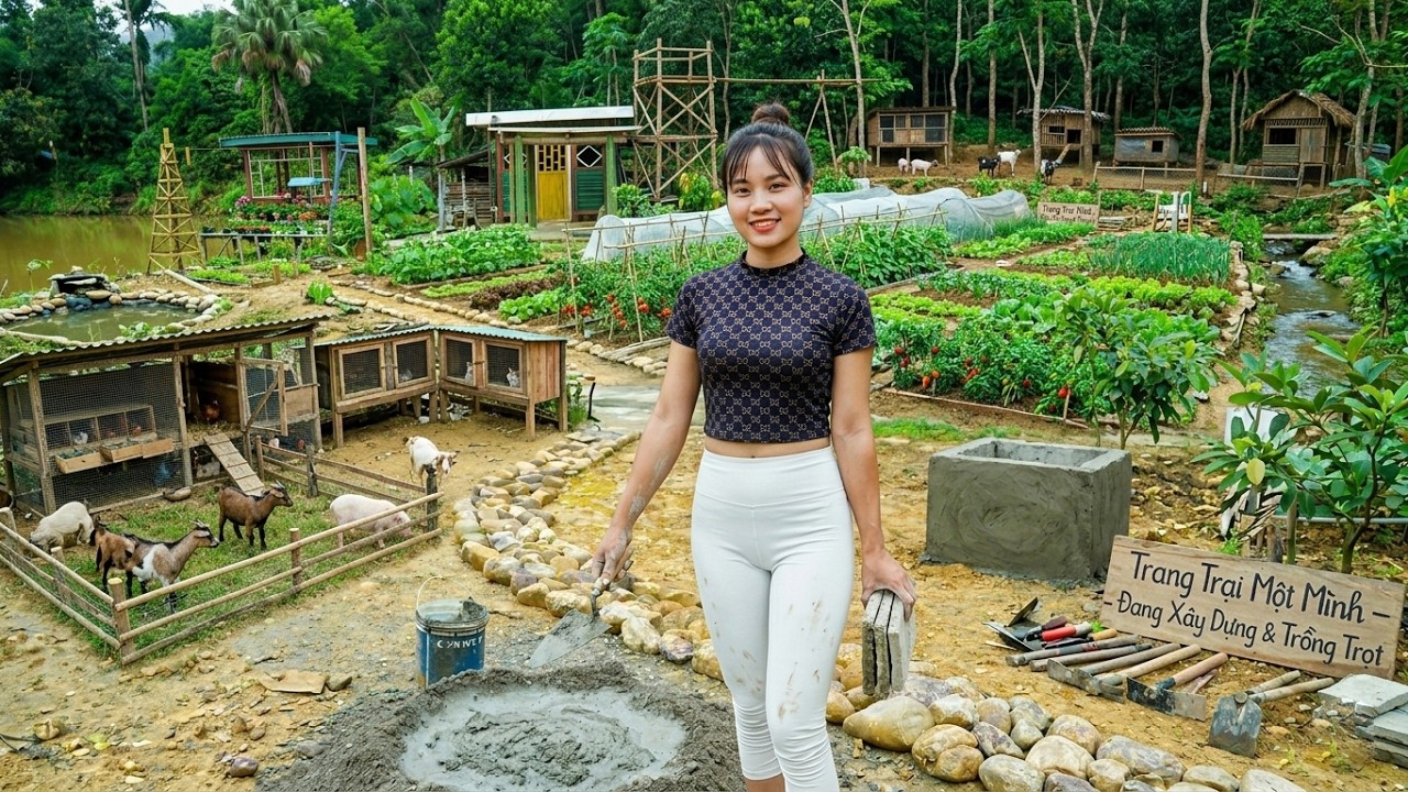 I spent 360 days building a farm in the forest | living a free and self-sufficient life. Episode 3