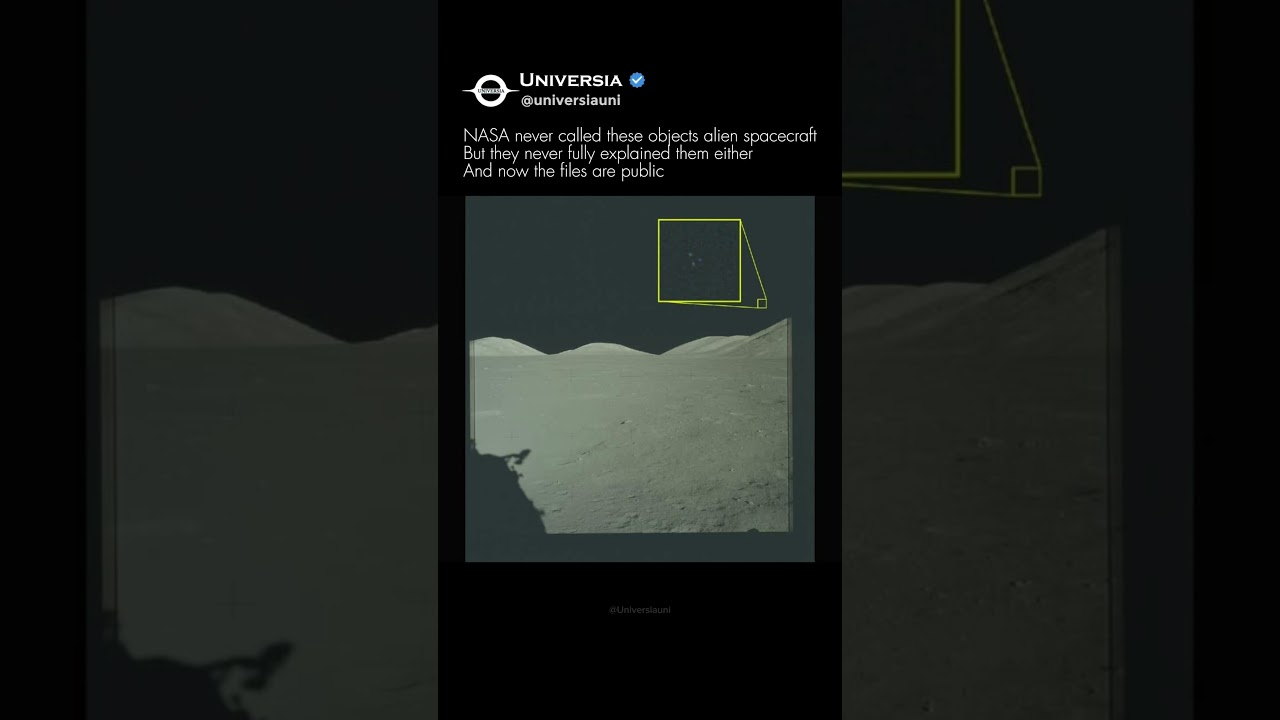Declassified UAP Files Reveal Strange NASA Moon Image 🚀