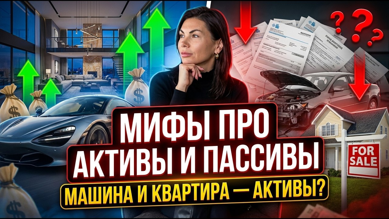 Мифы про активы и пассивы. Смотреть всем, кому не хвататет мотивации!