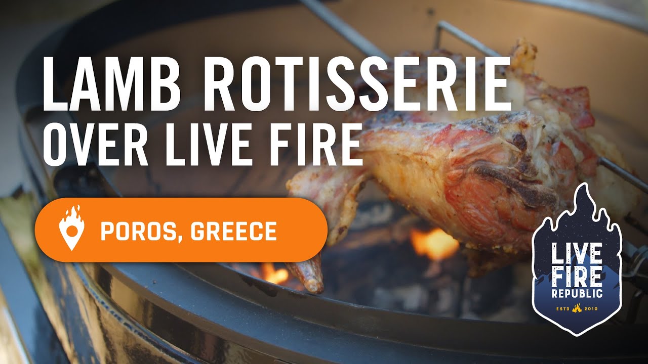 Destination Greece Ep4 | Lamb Rotisserie over Live Fire | Primo Ceramic Grills