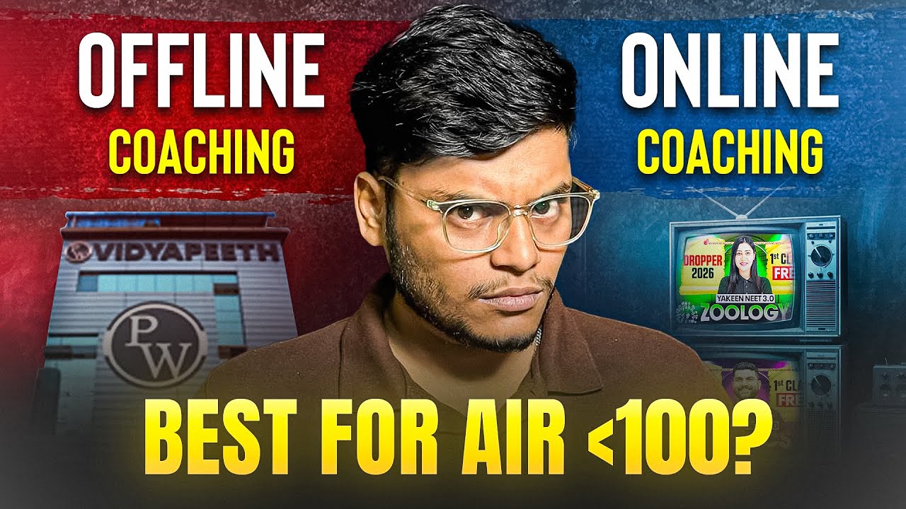 Online vs Offline Coaching: What Toppers Really Prefer? | IIT-JEE Preparation 🔥