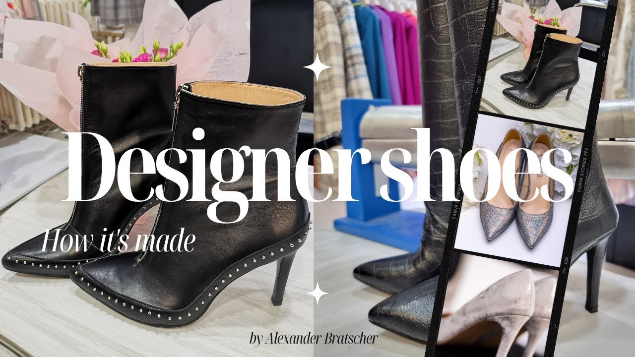 Handmade luxury black heels - process of making