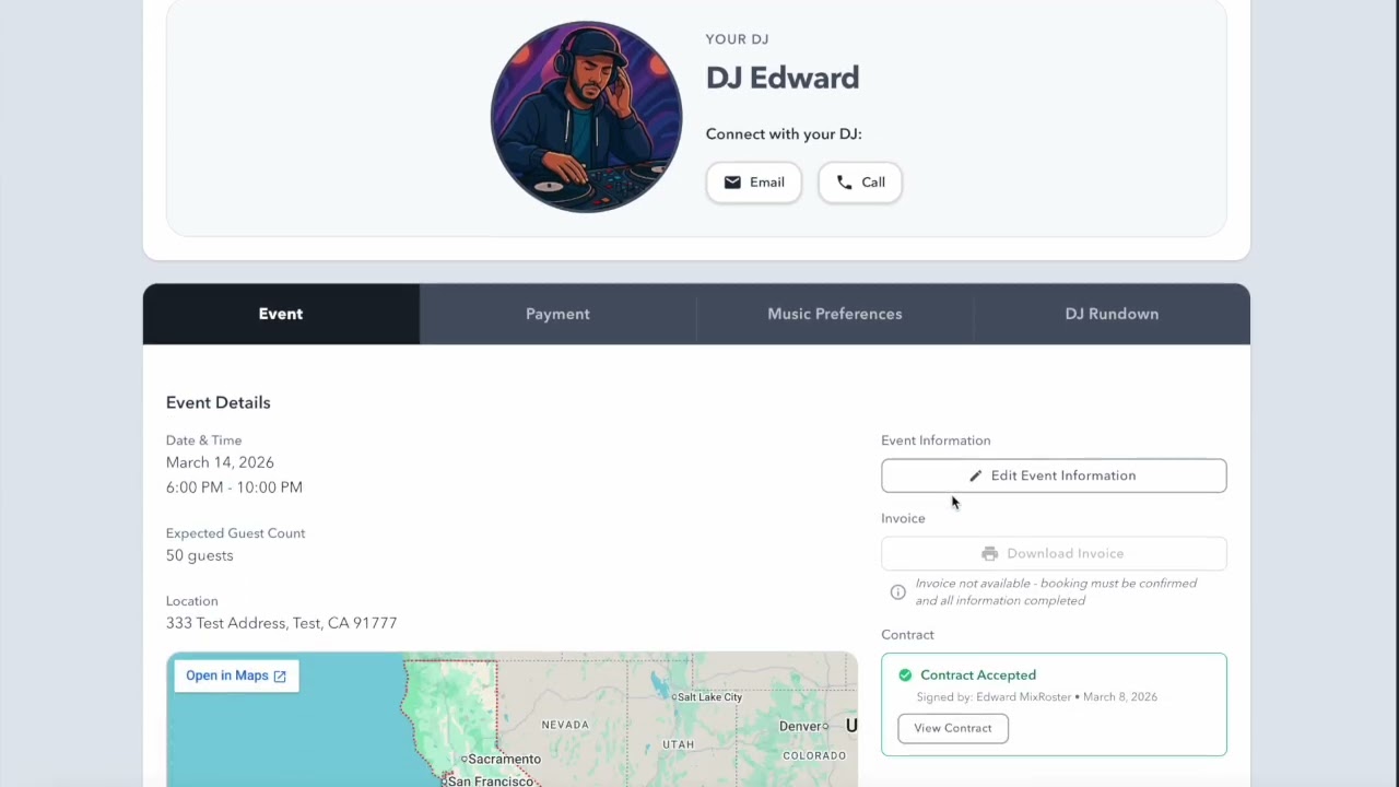 MixRoster - Adding an Event + Customer View + More