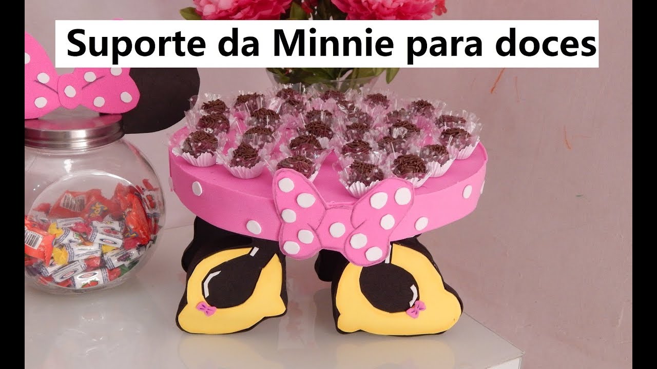 DIY suporte da Minnie para doces