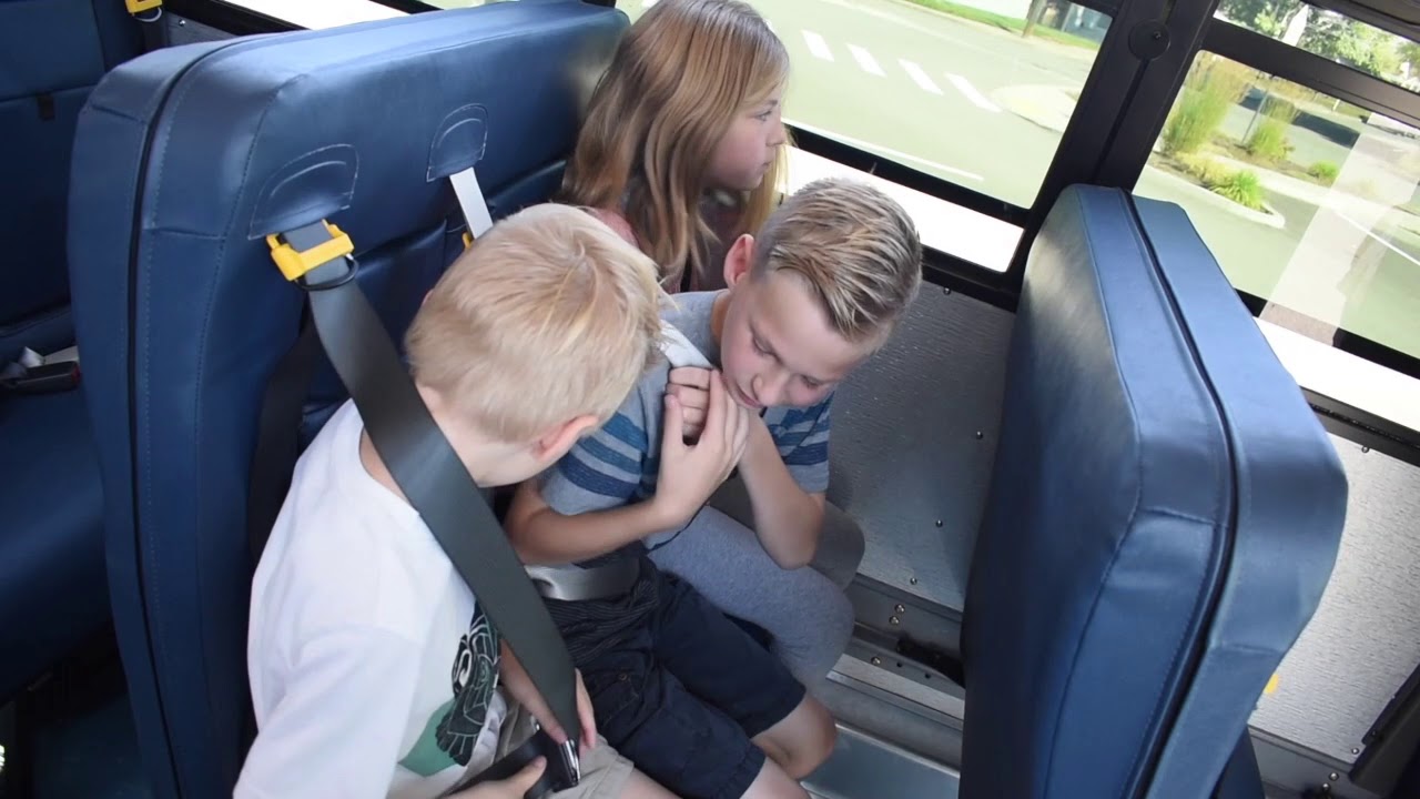 Using seat belts on our new buses