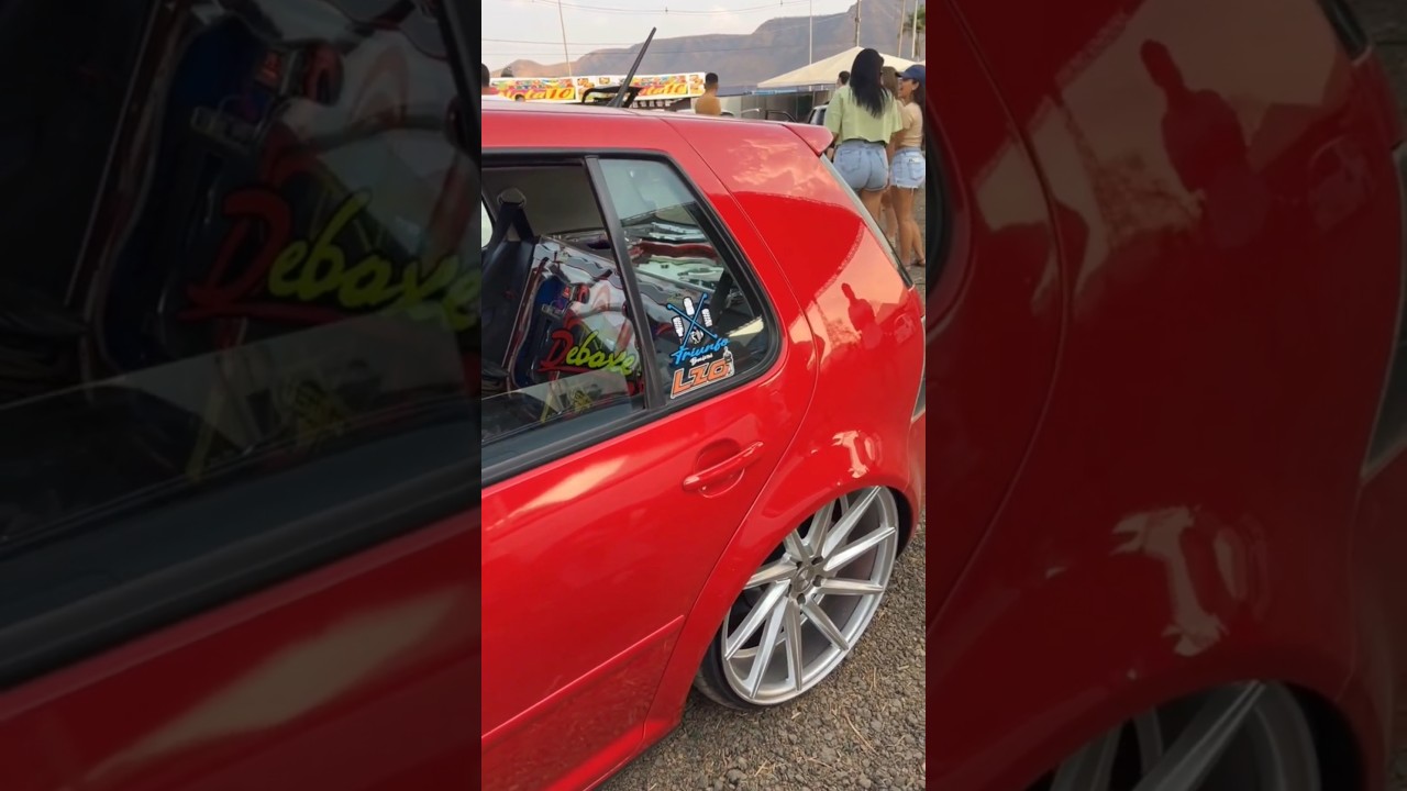 GOLF REBAIXADO + ROD&Atilde;O + SOM AUTOMOTIVO DEBOXE TOCANDO FORTE ELETROFUNK