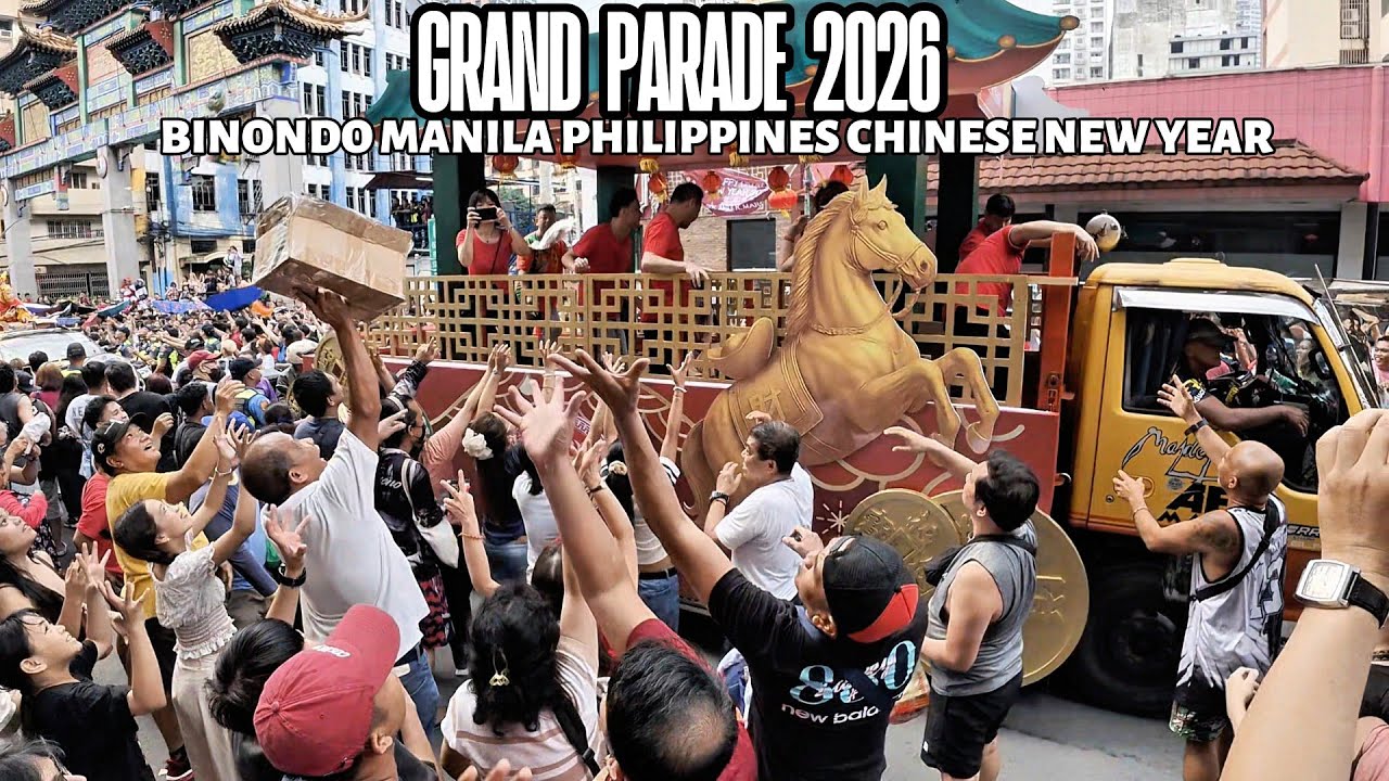 [4K] BINONDO CHINESE NEW YEAR CELEBRATION  PARADE 2026|NONSTOP INTENSE SCENES| BINONDO  PHILIPPINES 