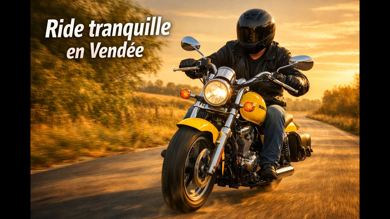 Ride tranquille à Curzon avec Lady 🏍️ Suzuki GZ 125 Marauder