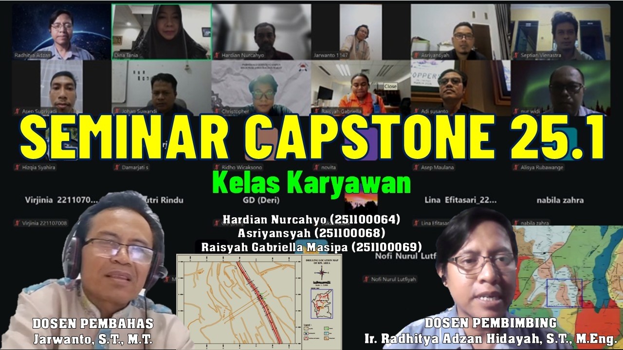 SEMINAR CAPSTONE 25.1 Kelas Karyawan, Teknik Geologi, Universitas AKPRIND Indonesia