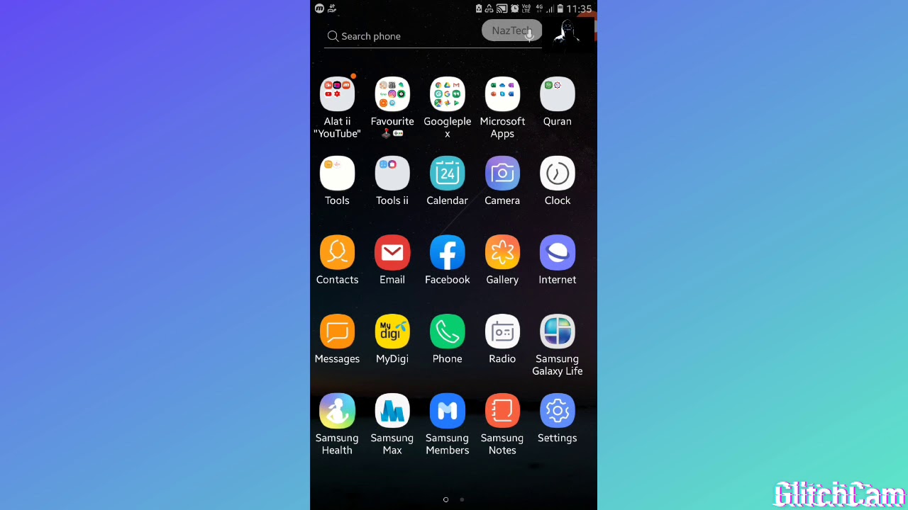 How to change icon label on samsung