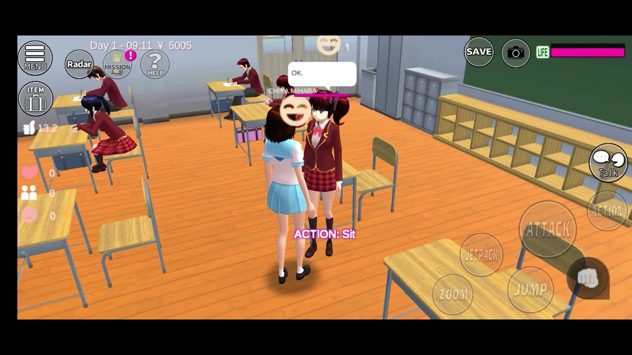 Young classmate mong busy