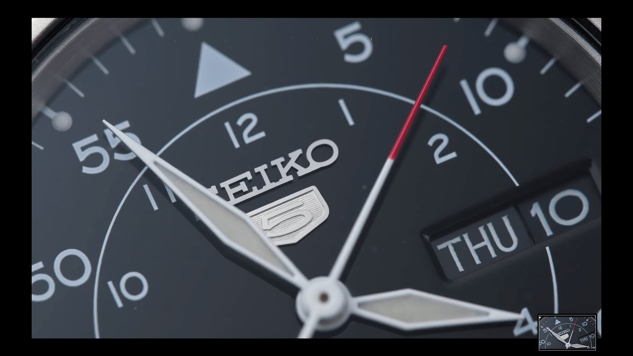 【4K】Seiko 5 - SNK809 - Macro