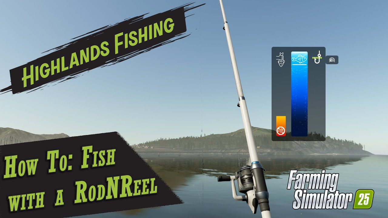 Как ловить рыбу удочкой и катушкой | Highlands Fishing | Farming Simulator 25