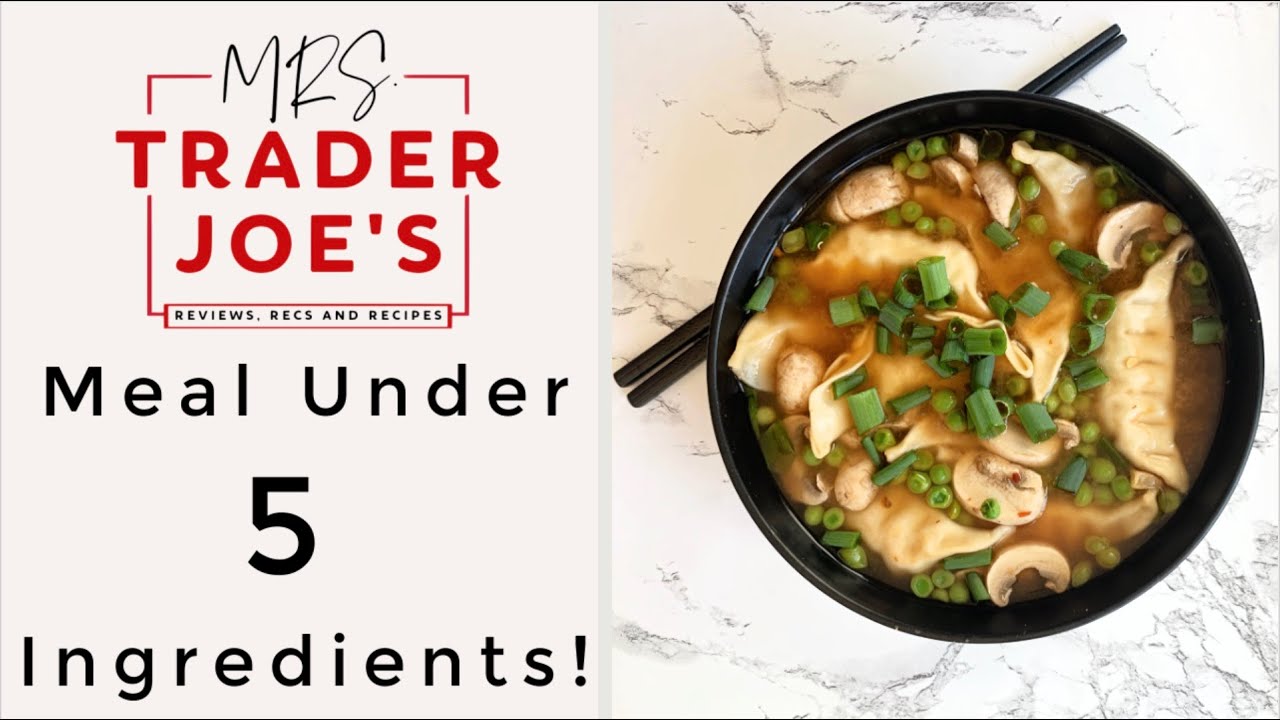 Trader Joe's Miso Gyoza Soup | Under 5 Ingredients // How to Cook Trader Joe's Gyoza Potstickers