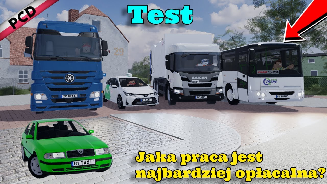 Jaka praca się najbardziej opłaca w Polish Car Driving? | Roblox |