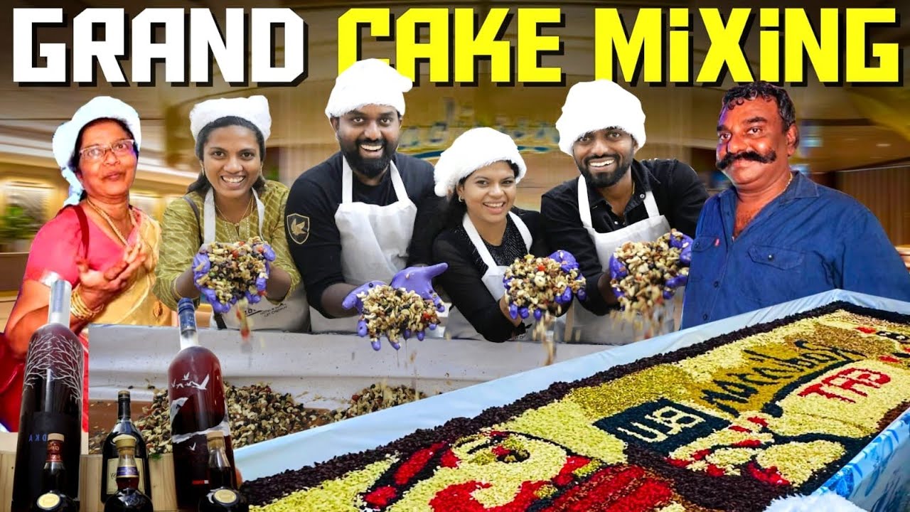 ROYAL CHIRISTMAS 🎄 Cake Mixing Ceremony ❤️ Raddision Blu - Chennai | DAN JR VLOGS