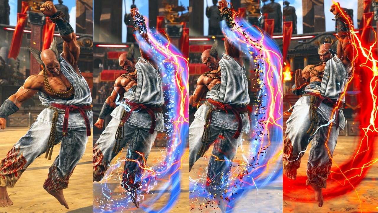 Heihachi's All 4 OTGF Variations in 1 Combo