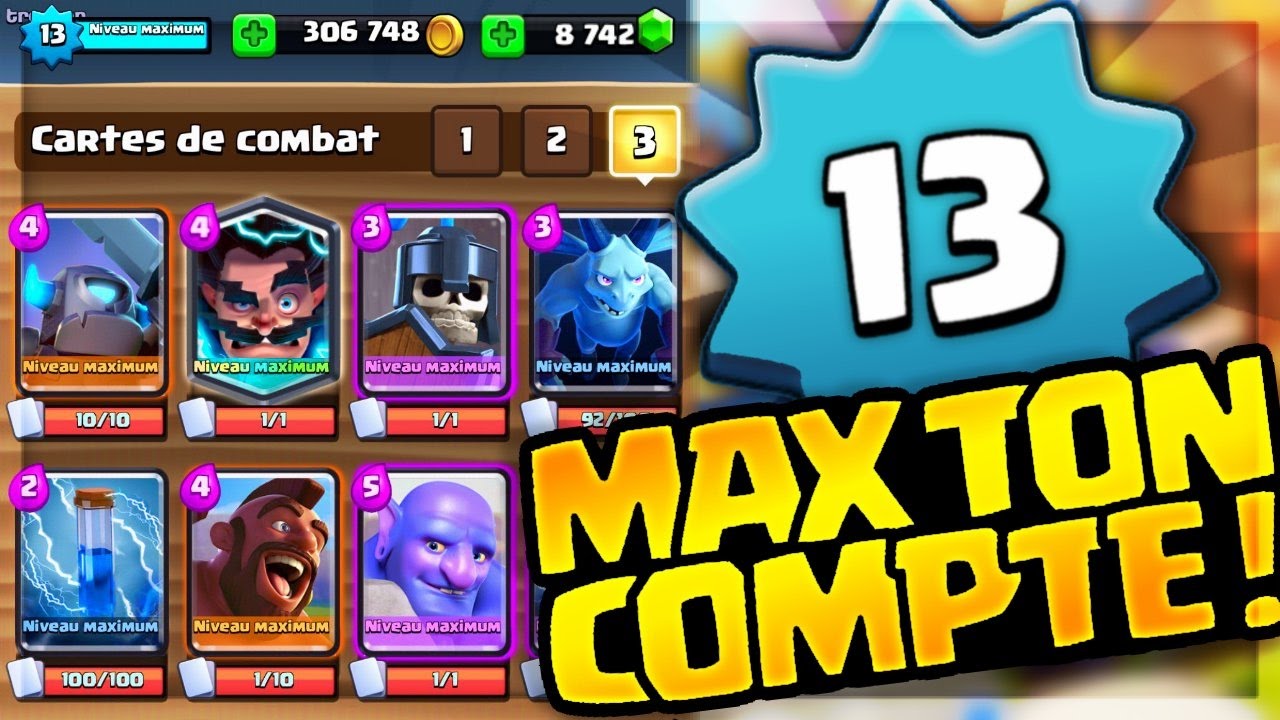 Clash Royale - COMMENT MAXER SON COMPTE HYPER RAPIDEMENT !!!
