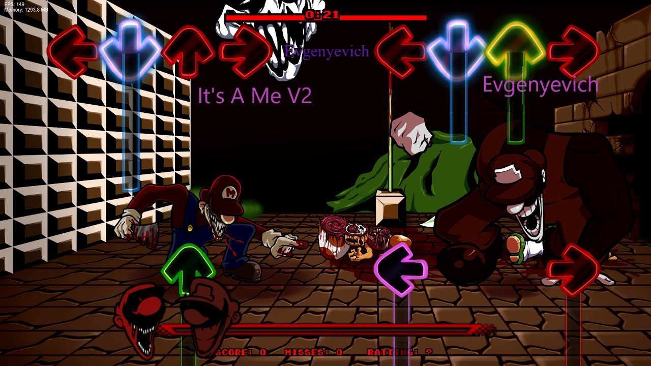 It's A Power / It's A Me V2 but Horror Mario VS MX sings it (FNF Cover)
