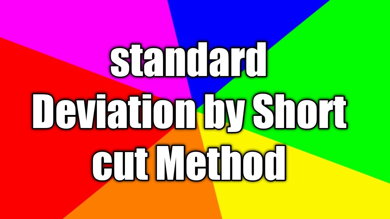 Standard Deviation by Short method