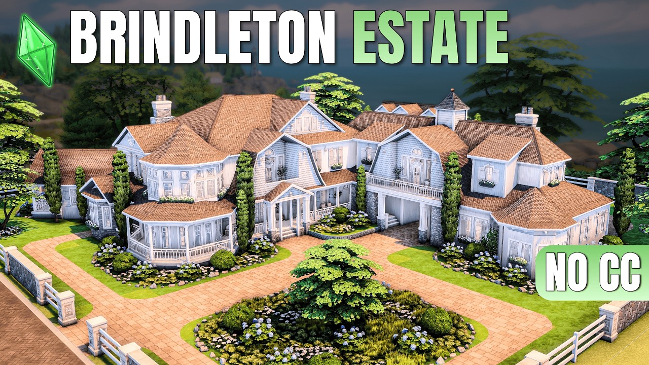 The Sims 4 | Brindleton Bay Coastal Estate 🛟 Family Mansion (Speed Build)