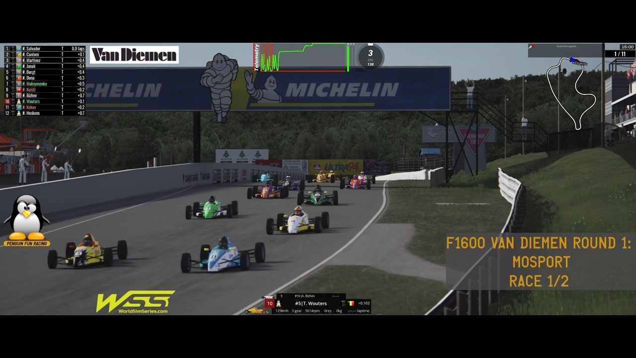 F1600 Van Diemen round 1: Mosport