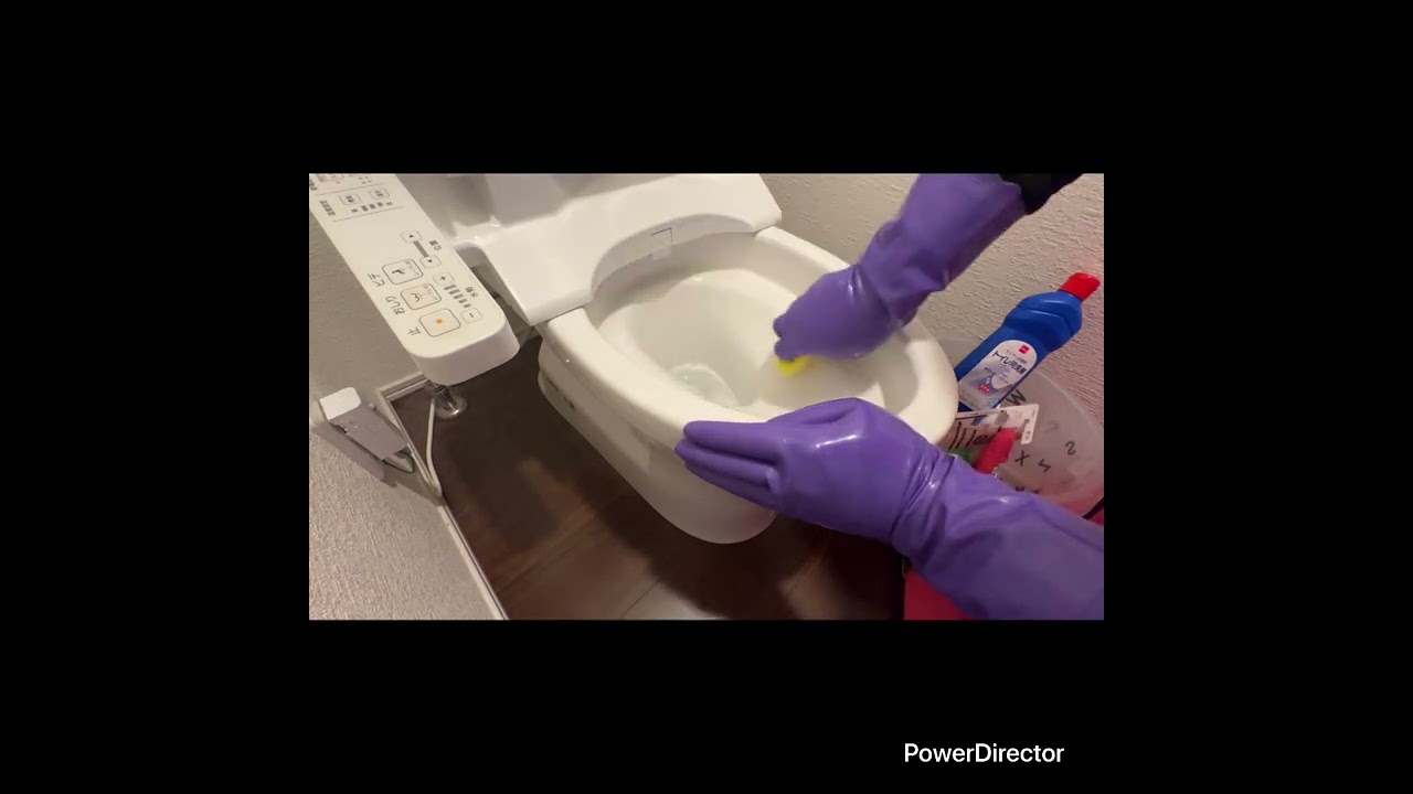 ビルパールと赤ザクタスでトイレ清掃