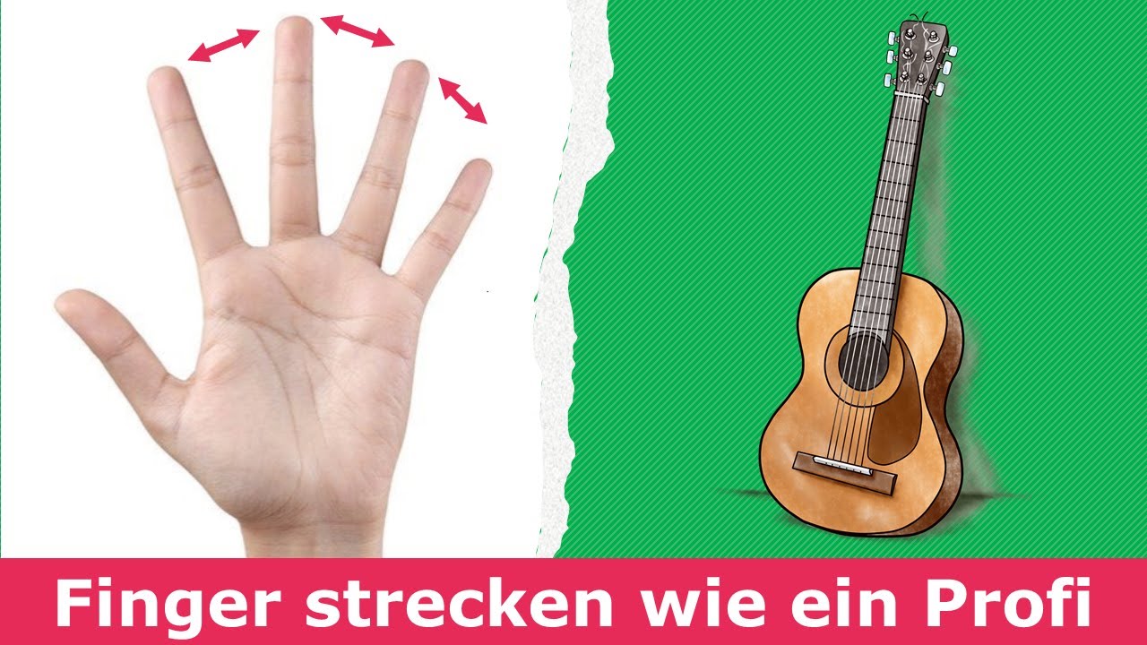 Finger strecken lernen auf der Gitarre und warum Dehnen in der Regel keinen Sinn macht