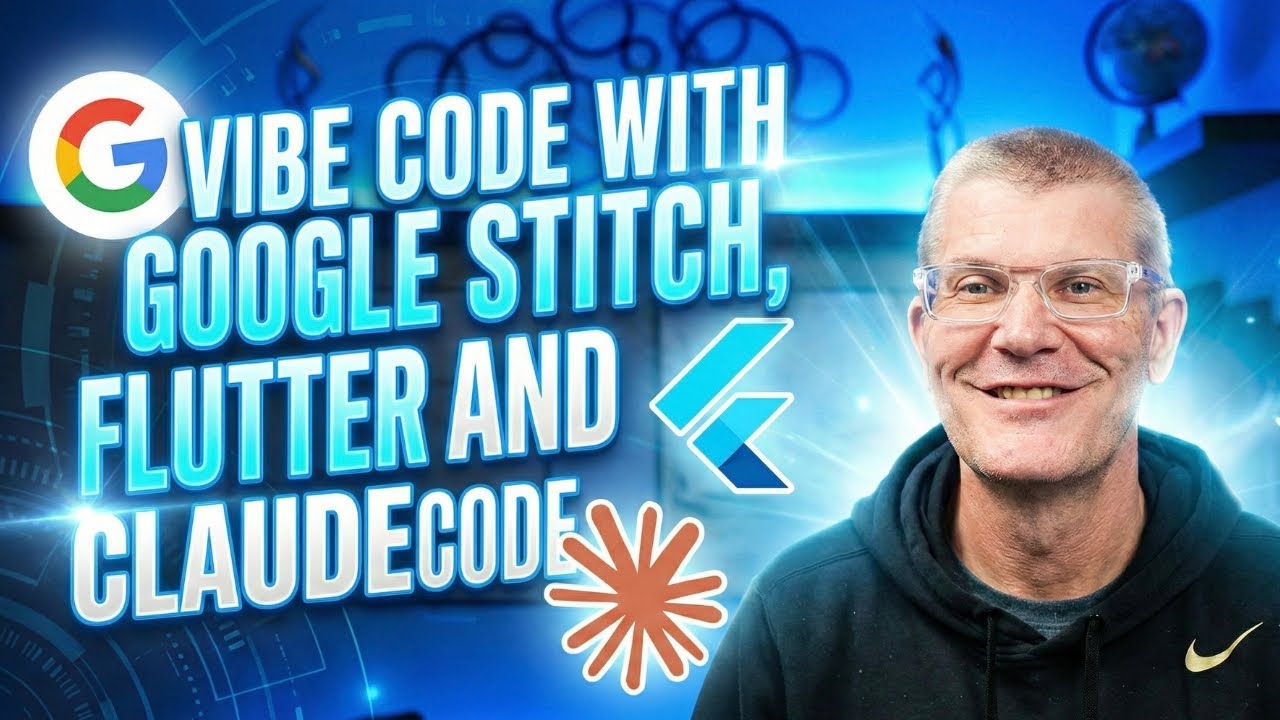 Vibe Code an App with Google Stitch (Free Figma Replacement), Flutter and Claude Code Full Tutorial