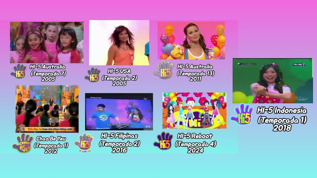 HI-5 Reboot - Todos Maravillosos Son/Some Kind Of Wonderful Comparación (2005/2011/2016/2018/2024)