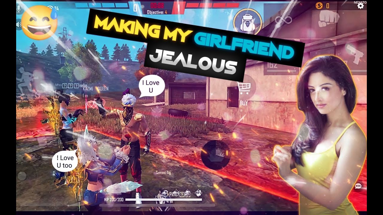 MAKING MY HOT GIRLFRIEND JEALOUS 😂😏❤ - Garena FreeFire