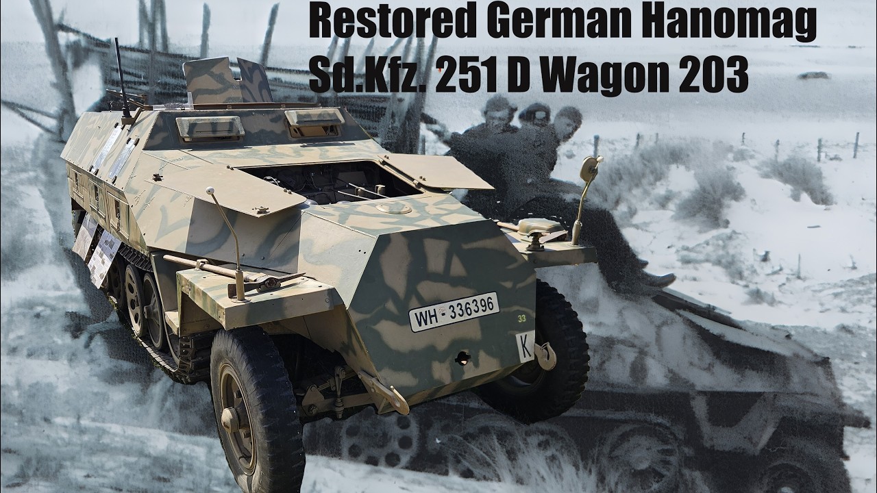 Restored German Hanomag Sd Kfz 251 D Wagon 2031 NEW VERSION Reupload