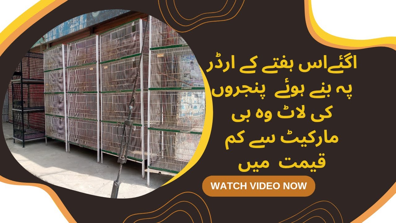 Slightly used cages ||Osama bhai cage shop||at a lower price than the market||cageinformation