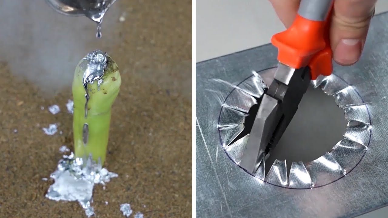 SMART Way To Make A METAL Hole Without A DRILL In 14 SECONDS #shorts