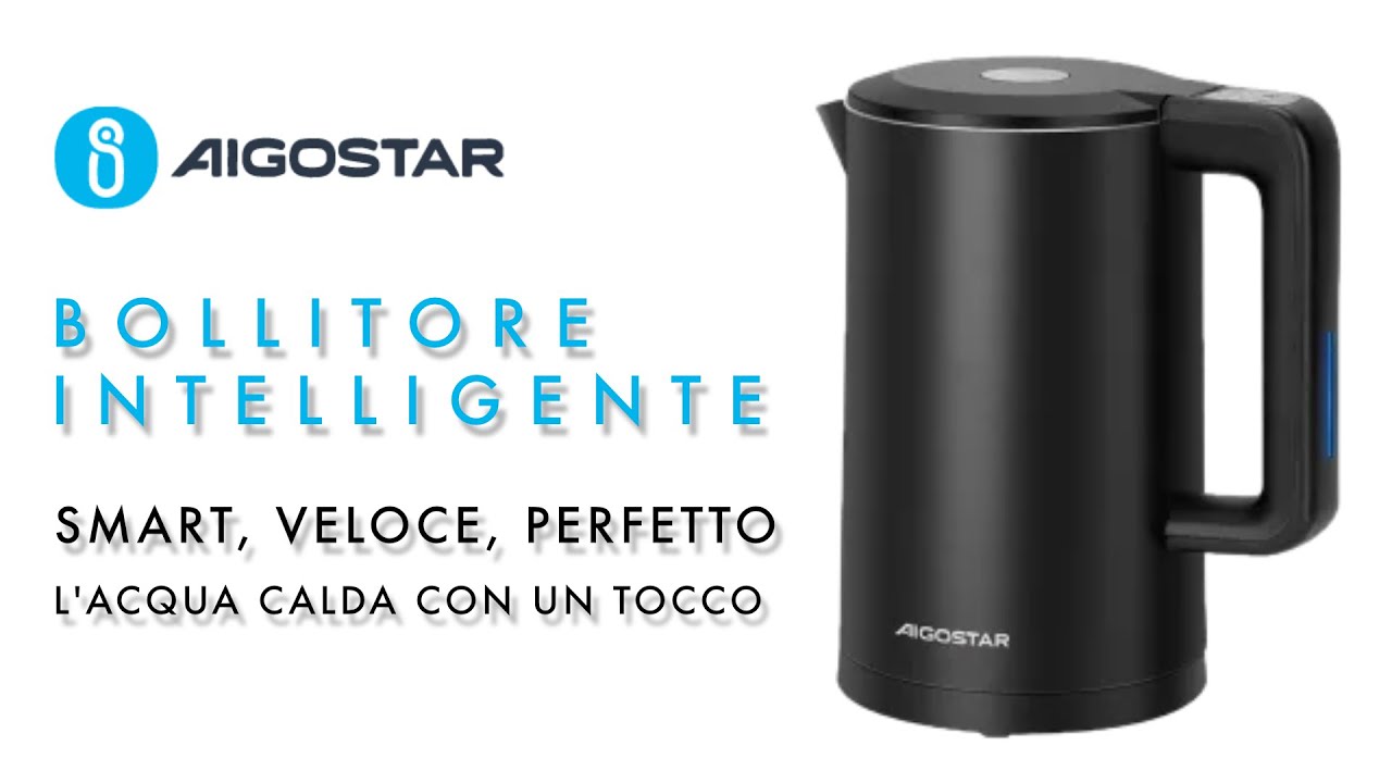 🫖 Aigostar Bollitore Intelligente  – Smart, veloce, perfetto: l’acqua calda con un tocco!