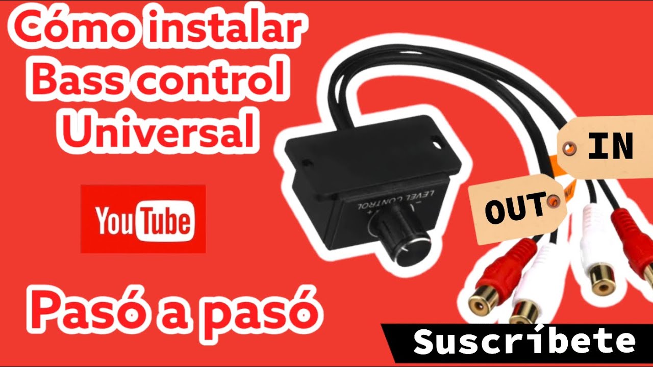 Como instalar un Bass control universal o controlador de bajo universal