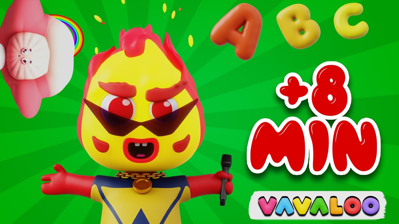 Learn the ABC with Toom-Toom, Kup-Kup, Loo-Loo & Va-Va + MORE Vavaloo Kids Songs