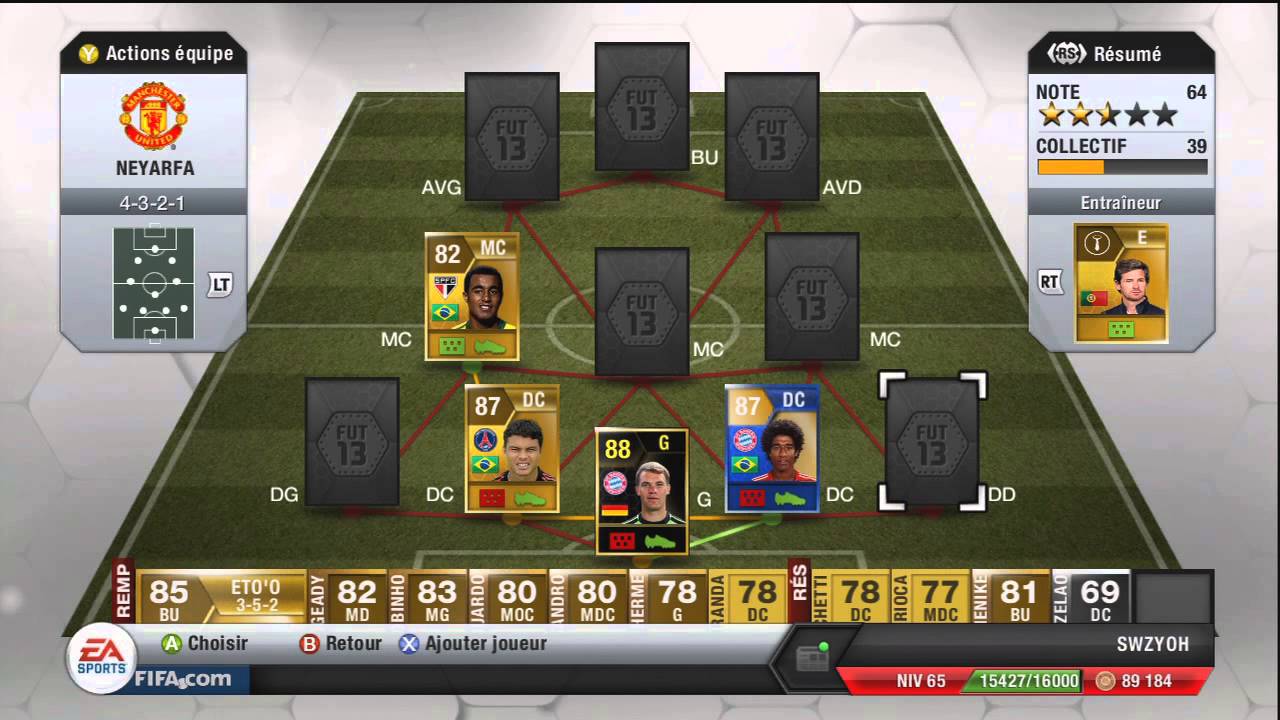 Présentation équipe FUT 13 - Quelques mises à jour - ZLATAN IS BACK