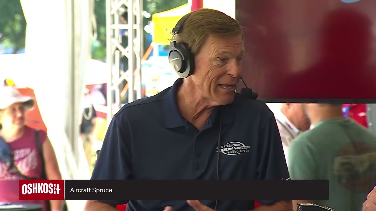 Oshkosh Live 2025: Aircraft Spruce live at the Flying Booth