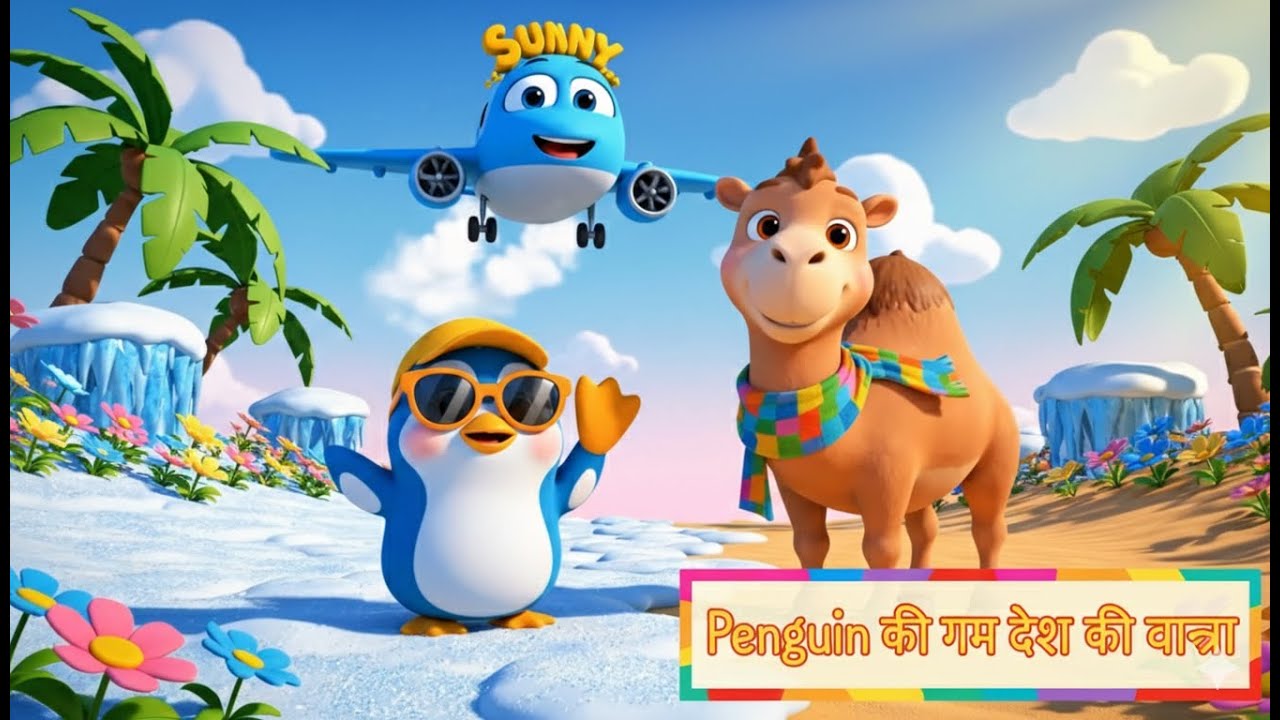 Hindi | 🐧 पेंगुइन की गर्म देश की यात्रा | Penguin’s Hot Country Trip | Life story