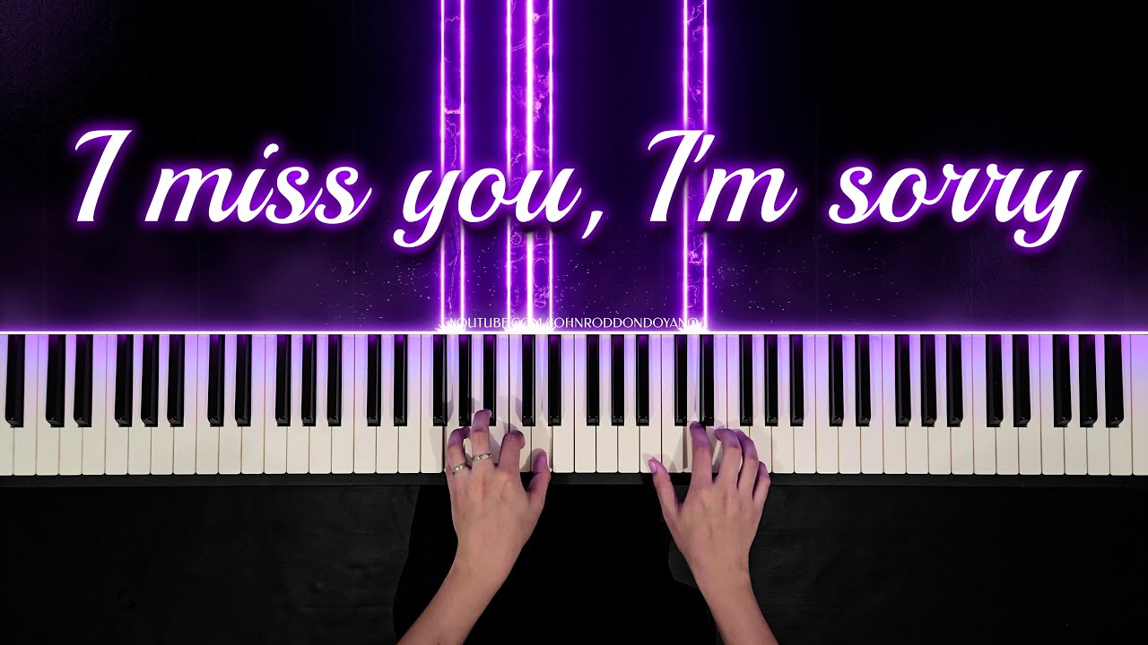 I Miss You, I'm Sorry - Gracie Abrams | Piano Cover with PIANO SHEET